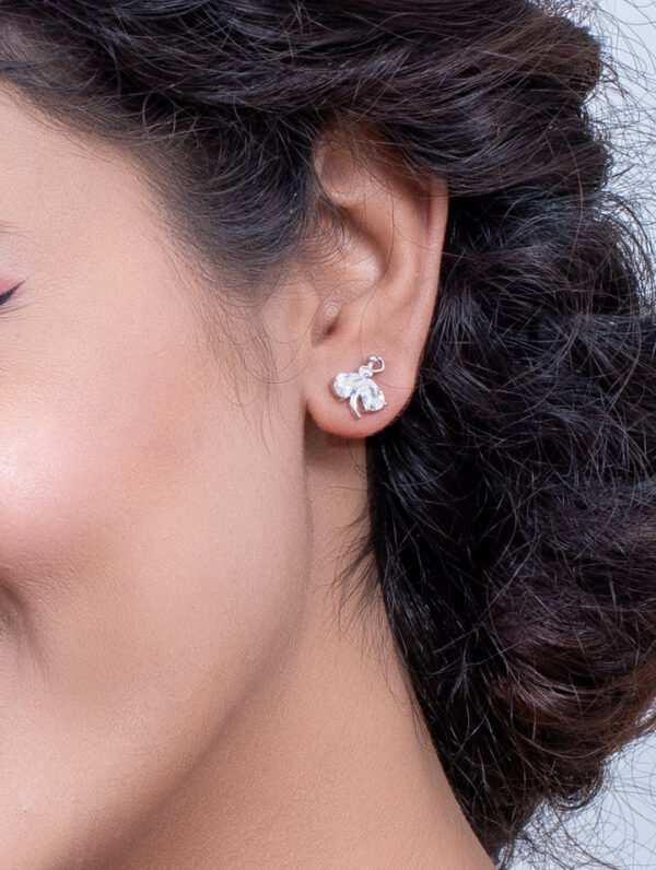 Swarovski White Stone Earrings - Image 2
