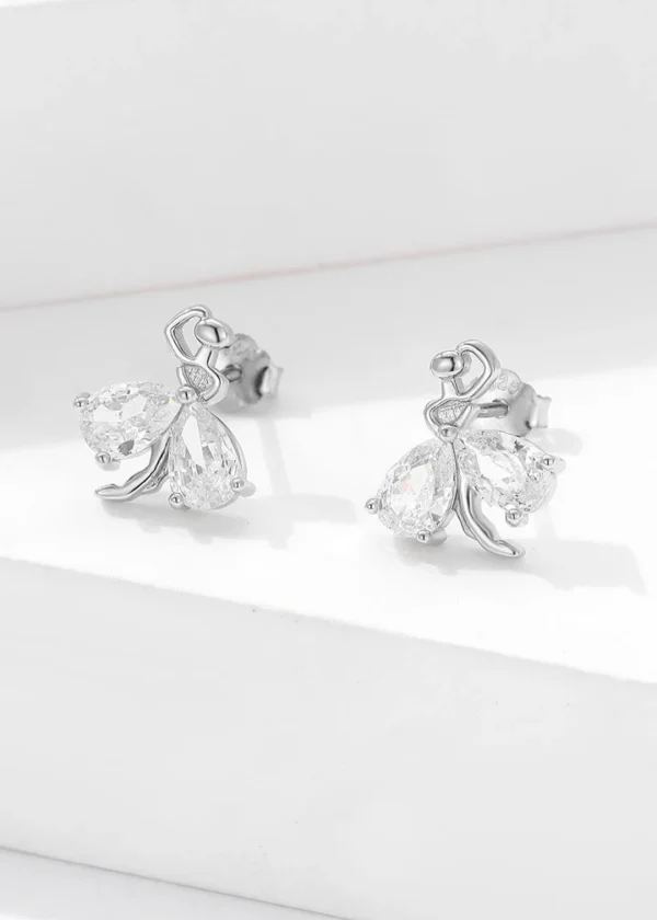 Swarovski White Stone Earrings - Image 3