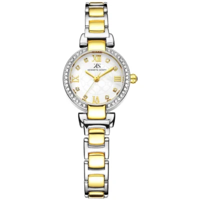 Kenneth Scott Women's Mother Of Pearl Dial Analog Watch
