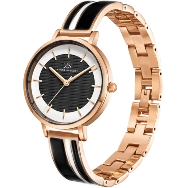 Kenneth Scott Women's Black Dial Analog Watch - Image 2