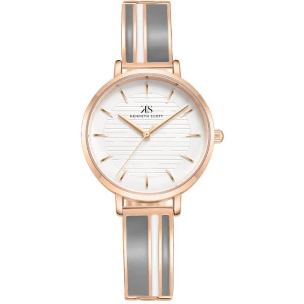 Kenneth Scott Women's Grey Dial Analog Watch