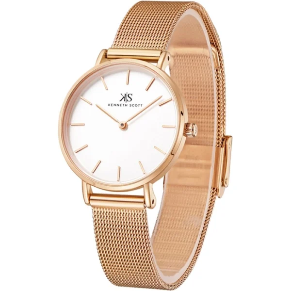 Kenneth Scott Women's White Dial Analog Watch - Image 2