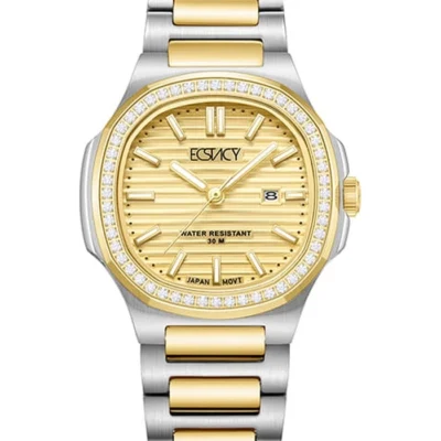 Ecstacy Women's Gold Dial Analog Watch