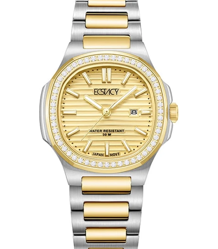 Ecstacy Women's Gold Dial Analog Watch