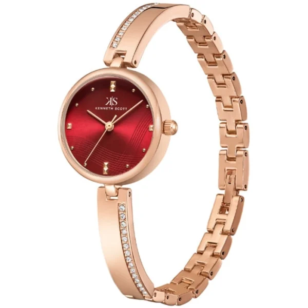 Kenneth Scott Women's Red Dial Analog Watch - Image 2