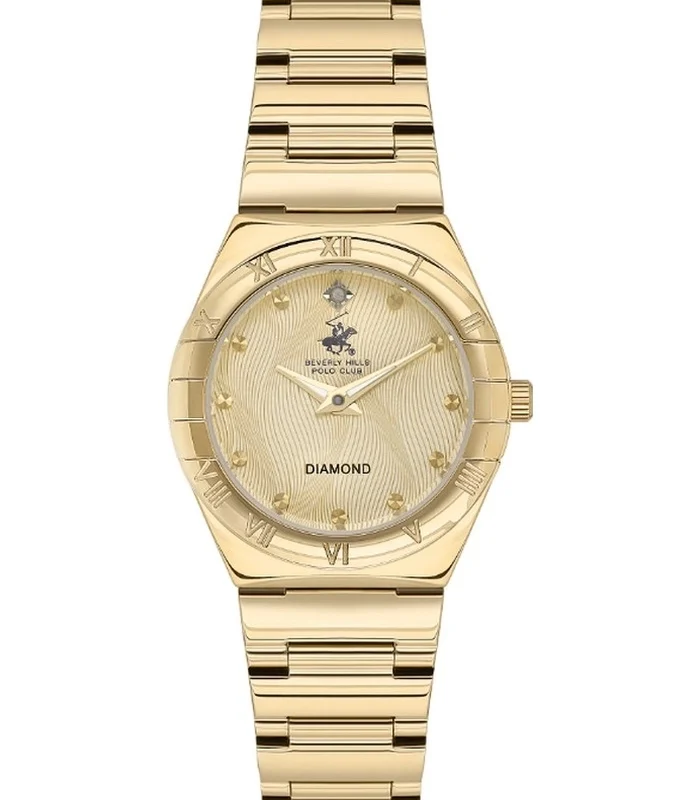 Beverly Hills Polo Club Women's Gold Dial Analog Watch