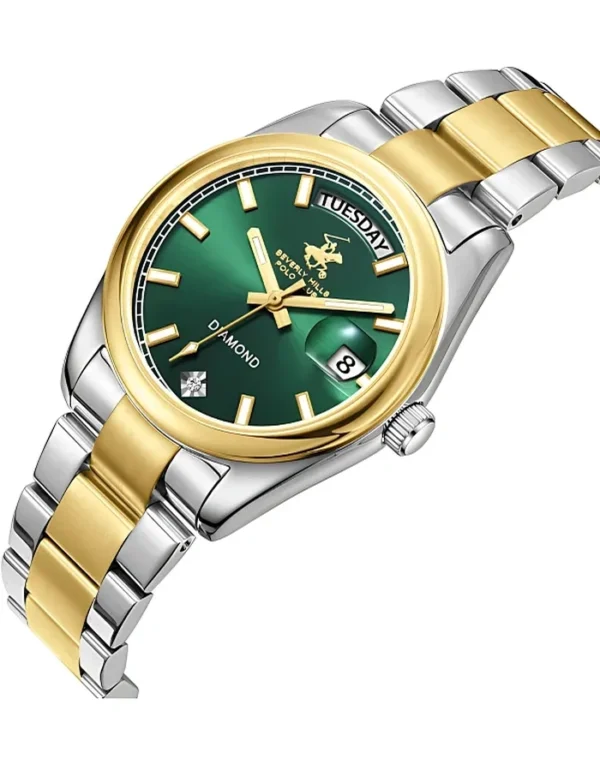 BEVERLY HILLS POLO CLUB Women Analog Dark Green Dial Watch - Image 3