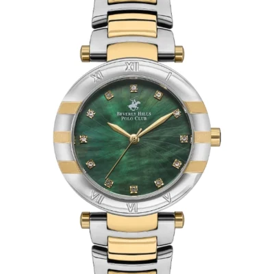 Beverly Hills Polo Club Women's Green Dial Analog Watch