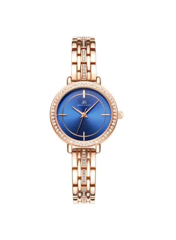 Kenneth Scott Women's Analog Blue Dial Watch - Image 4