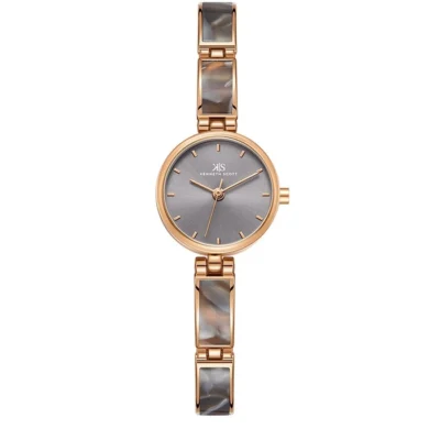 Kenneth Scott Women's Rose Gold Dial Analog Watch