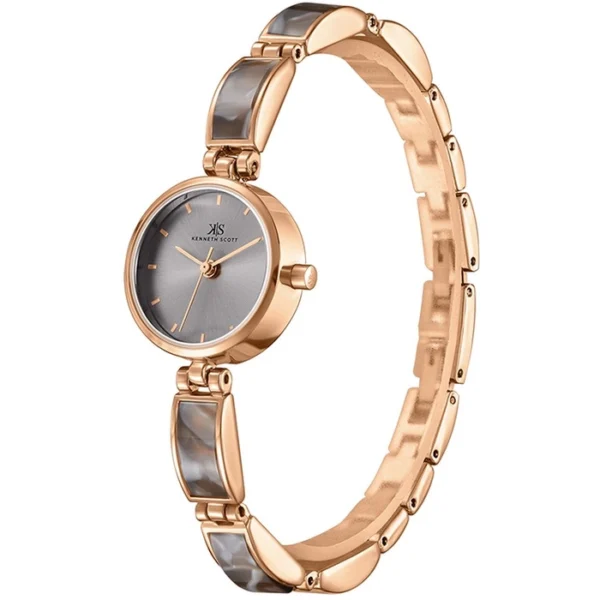 Kenneth Scott Women's Rose Gold Dial Analog Watch - Image 2