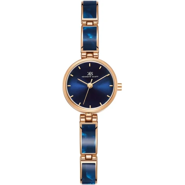 Kenneth Scott Women's Rose Gold Dial Analog Watch