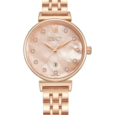 Ecstacy Women's Rose Gold MOP Dial Analog Watch