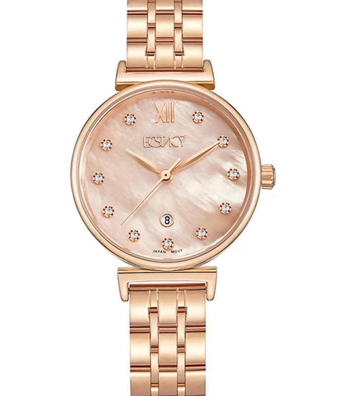 Ecstacy Women's Rose Gold MOP Dial Analog Watch