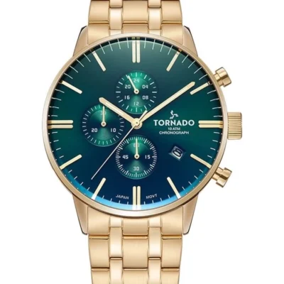 Tornado Celestia Elite Men's Green Dial Chronograph Watch