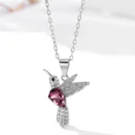 Swarovski Bird Silver Charm Chain