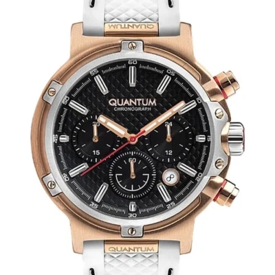 Quantum Men's Black Dial Chronograph Watch