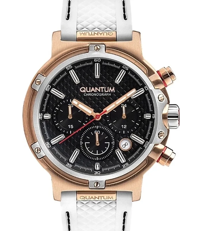 Quantum Men's Black Dial Chronograph Watch