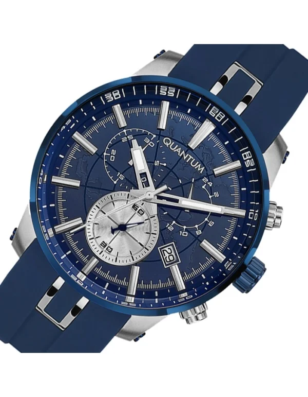 Quantum Men's Chronograph Dark Blue Dial Watch - Image 2