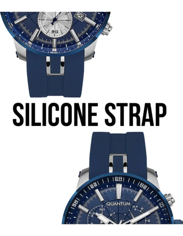 Quantum Men's Chronograph Dark Blue Dial Watch - Image 5