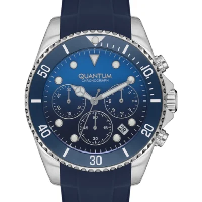 Quantum Men's Chronograph Dark Blue Dial Watch