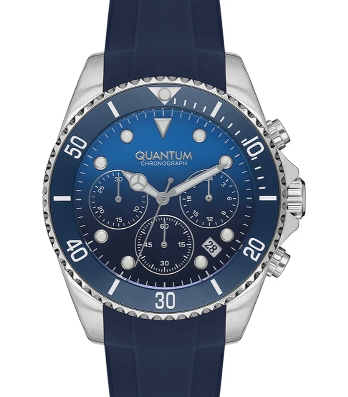 Quantum Men's Chronograph Dark Blue Dial Watch