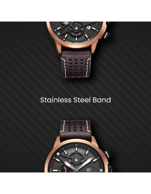 Kenneth Scott Men's Chronograph Black Dial Watch - Image 7