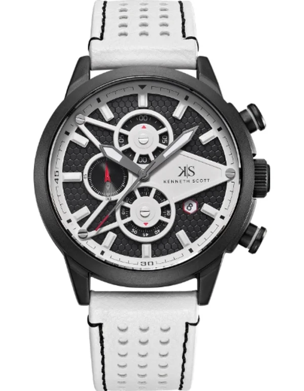 Kenneth Scott Men's Chronograph Black Dial Watch