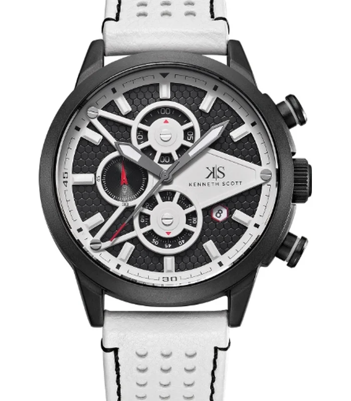 Kenneth Scott Men's Chronograph Black Dial Watch