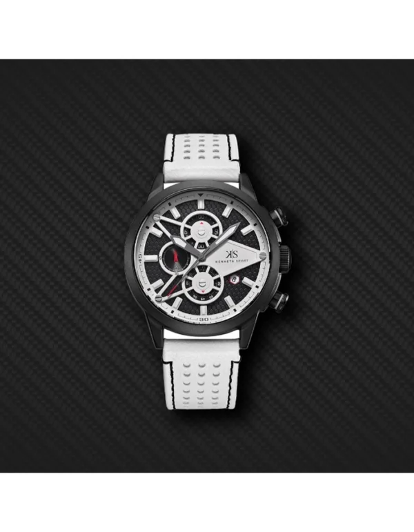 Kenneth Scott Men's Chronograph Black Dial Watch - Image 4