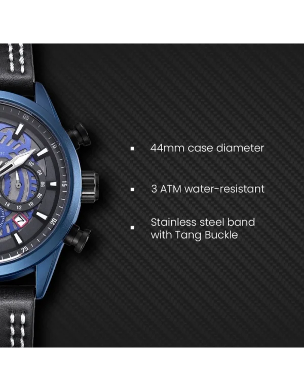 Kenneth Scott Men's Chronograph Blue Dial Watch - Image 8