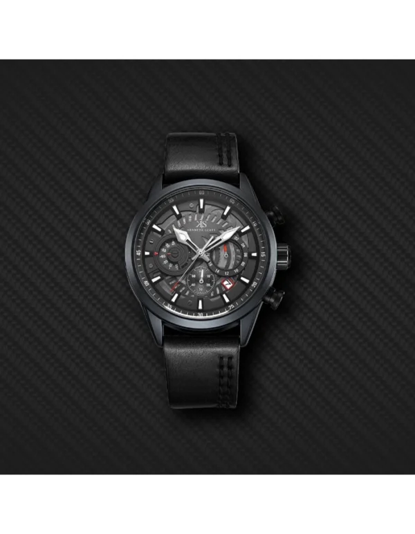 Kenneth Scott Men's Chronograph Black Dial Watch - Image 4