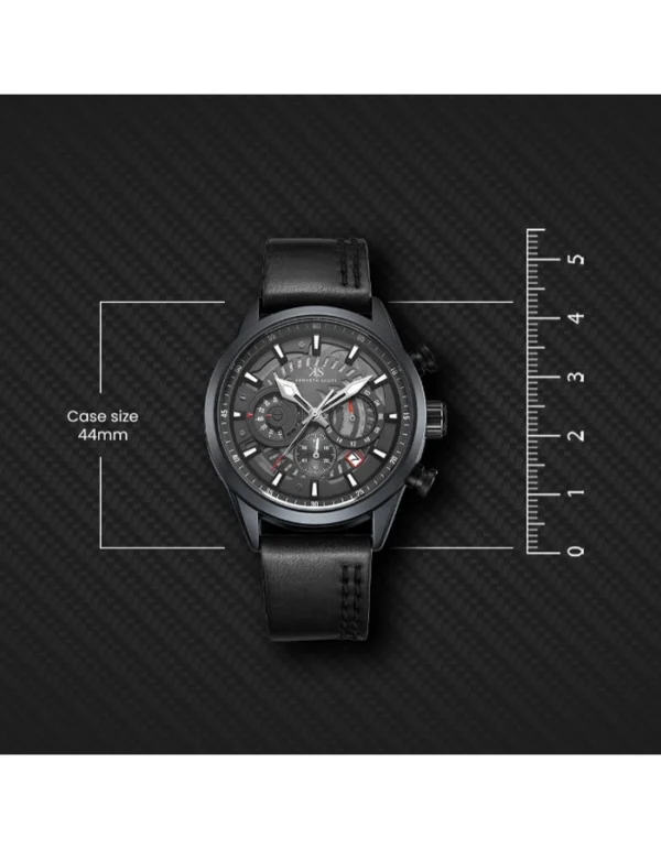 Kenneth Scott Men's Chronograph Black Dial Watch - Image 6