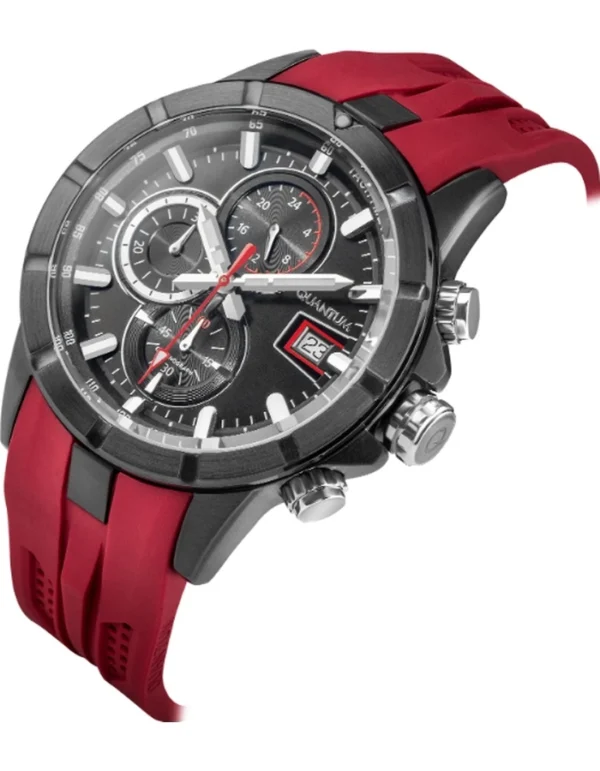 QUANTUM Men's Chronograph Black Dial Watch - Image 3