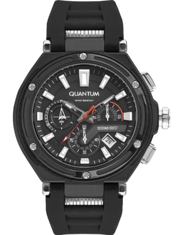 Quantum Men's Chronograph Black Dial Watch