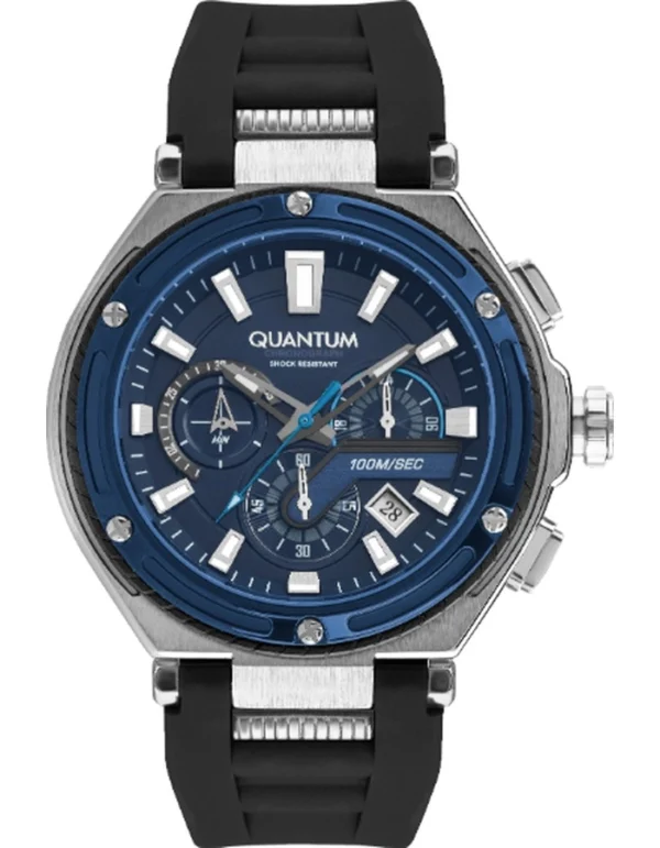 Quantum Men's Chronograph Dark Blue Dial Watch