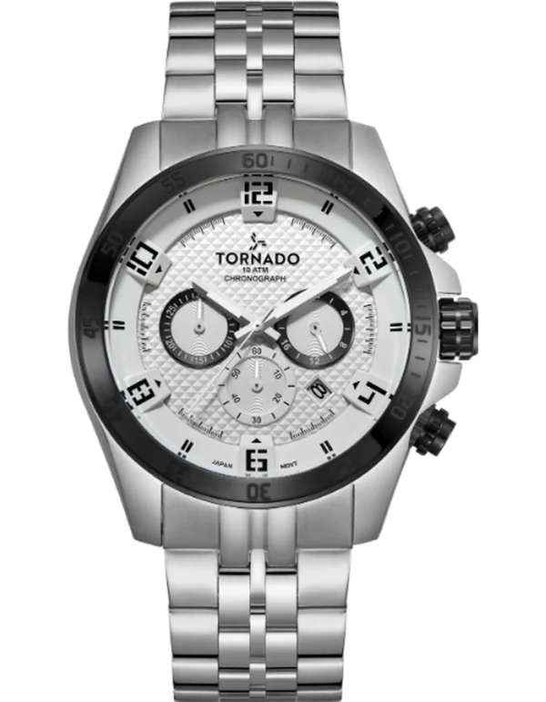 Tornado CELESTIA CHRONO Men's Chronograph White Dial Watch