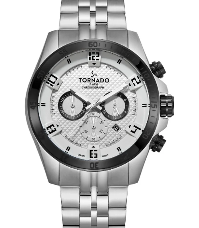 Tornado CELESTIA CHRONO Men's Chronograph White Dial Watch
