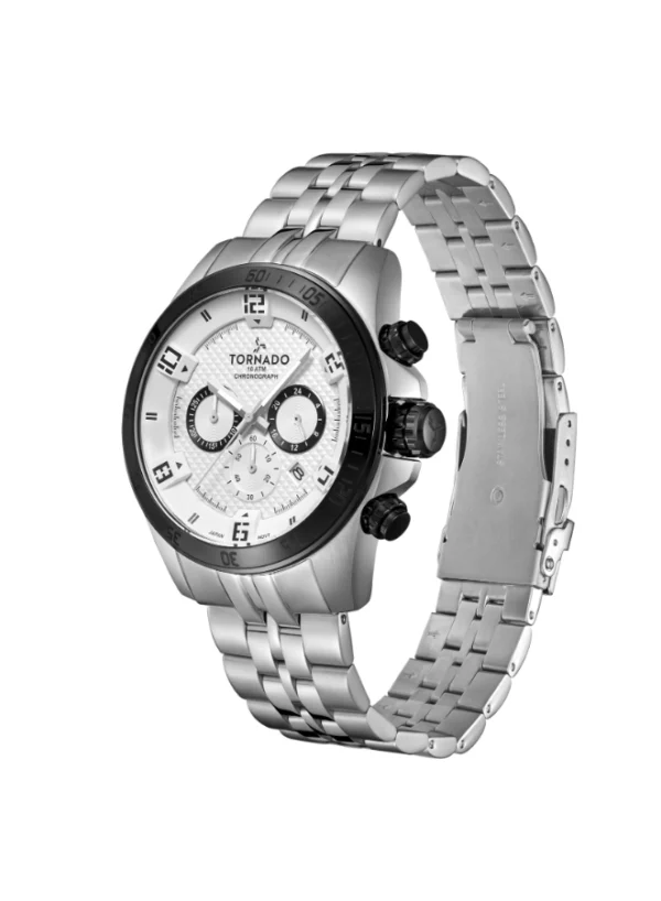 Tornado CELESTIA CHRONO Men's Chronograph White Dial Watch - Image 3
