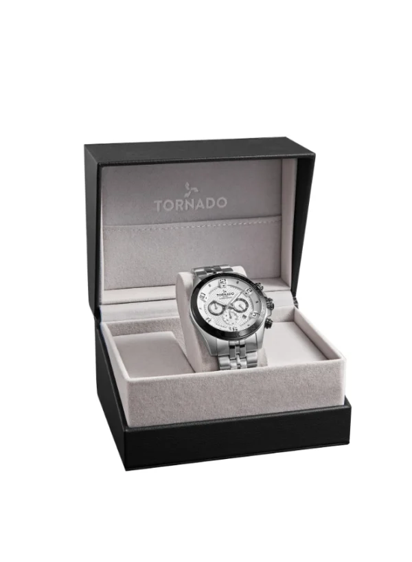 Tornado CELESTIA CHRONO Men's Chronograph White Dial Watch - Image 5