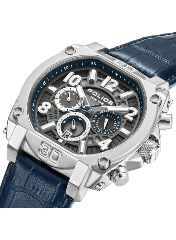 POLICE NORWOOD Men's Chronograph Blue Dial Watch - Image 5