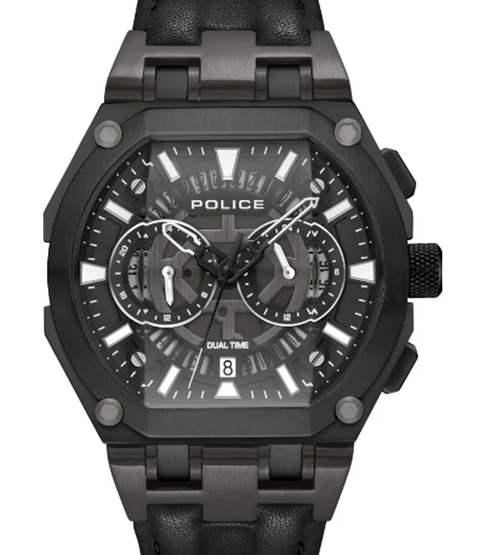 POLICE SHEILD Men's Chronograph Black Dial Watch