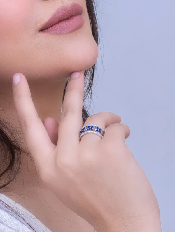 Floral Band Ring - Image 4