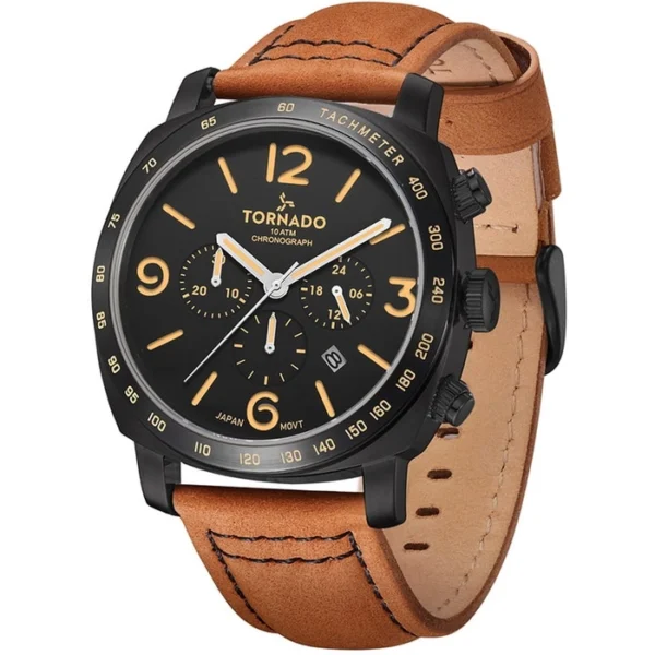 Tornado Lumina Chronosphere Men's Black Dial Chronograph Watch - Image 3