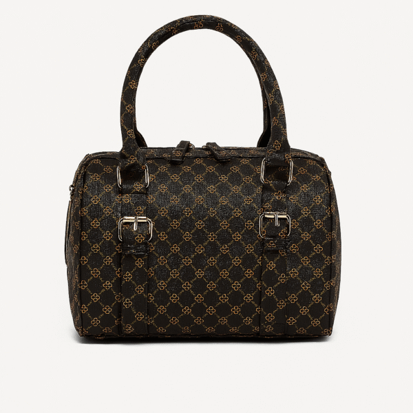 Dark Brown Monogram Canvas Handbag