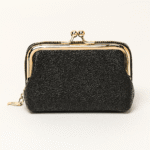 Classic Black Leather Coin Purse