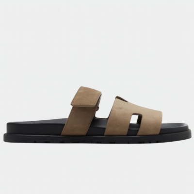 Hermes Chypre Sandal "Brown Suede"