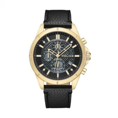 POLICE BURBANK Men's Chronograph Black Dial Watch