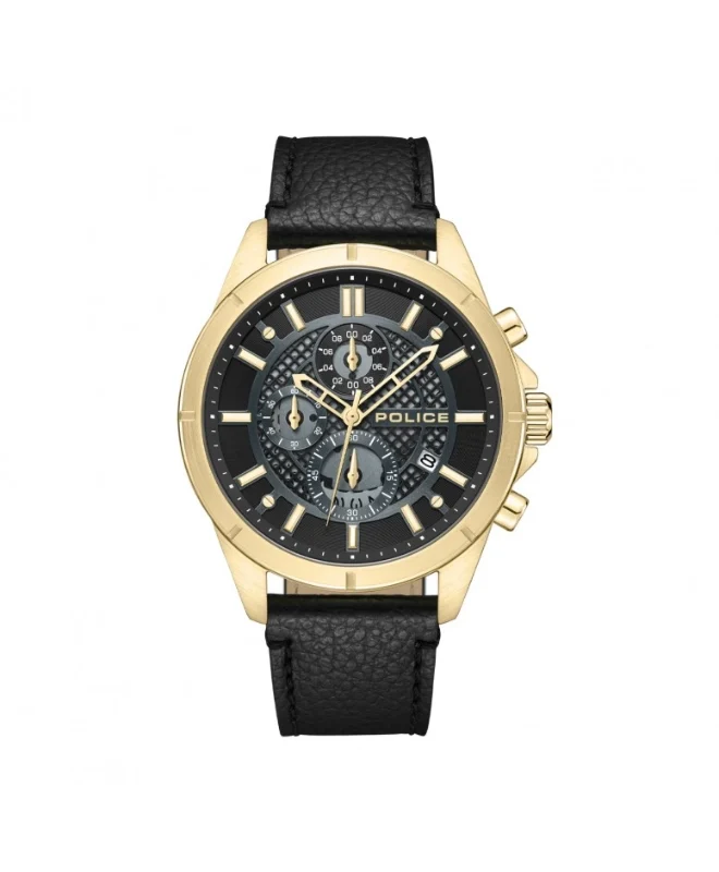 POLICE BURBANK Men's Chronograph Black Dial Watch