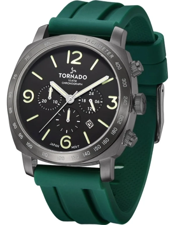Tornado Men's Chronograph Green Dial Watch - Image 2
